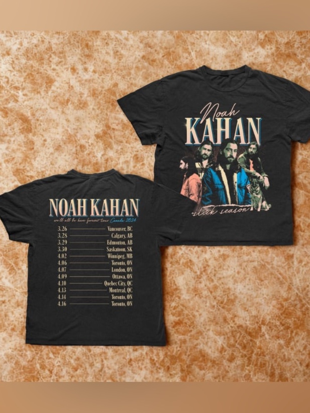 Noah Kahan Off-black Short Sleeve Graphic Tee